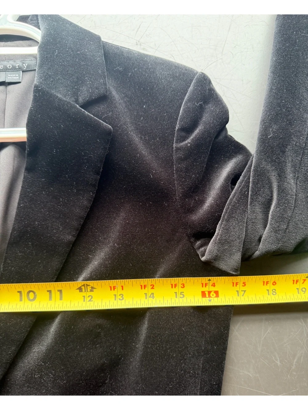 NWOT Theory Velvet Stretch Riding Blazer Sz 4 Black 2-Button Preppy Classic